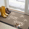 image:imageGORILLA GRIP WeatherMAX Door Mat Indoor Outdoor Use 29x17 Gray DiamondBeige Paws