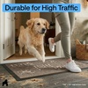 image:imageGORILLA GRIP WeatherMAX Door Mat Indoor Outdoor Use 29x17 Gray DiamondBeige Paws