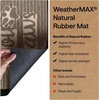 image:imageGORILLA GRIP WeatherMAX Door Mat Indoor Outdoor Use 29x17 Gray DiamondBeige Paws