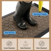 image:imageGORILLA GRIP WeatherMAX Door Mat Indoor Outdoor Use 29x17 Gray DiamondBeige Quatre