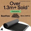 image:imageGORILLA GRIP WeatherMAX Door Mat Indoor Outdoor Use 29x17 Gray DiamondBlack Diamond