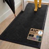 image:imageGORILLA GRIP WeatherMAX Door Mat Indoor Outdoor Use 29x17 Gray DiamondBlack Diamond
