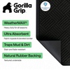 image:imageGORILLA GRIP WeatherMAX Door Mat Indoor Outdoor Use 29x17 Gray DiamondBlack Diamond