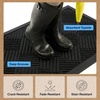 image:imageGORILLA GRIP WeatherMAX Door Mat Indoor Outdoor Use 29x17 Gray DiamondBlack Diamond