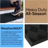 image:imageGORILLA GRIP WeatherMAX Door Mat Indoor Outdoor Use 29x17 Gray DiamondBlack Diamond