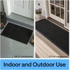 image:imageGORILLA GRIP WeatherMAX Door Mat Indoor Outdoor Use 29x17 Gray DiamondBlack Diamond