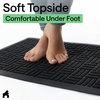 image:imageGORILLA GRIP WeatherMAX Door Mat Indoor Outdoor Use 29x17 Gray DiamondBlack Maze