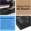image:imageGORILLA GRIP WeatherMAX Door Mat Indoor Outdoor Use 29x17 Gray DiamondBlack Paws