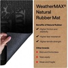 image:imageGORILLA GRIP WeatherMAX Door Mat Indoor Outdoor Use 29x17 Gray DiamondBlack Paws