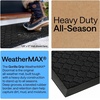 image:imageGORILLA GRIP WeatherMAX Door Mat Indoor Outdoor Use 29x17 Gray DiamondBlack Quatrefoil