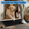 image:imageGORILLA GRIP WeatherMAX Door Mat Indoor Outdoor Use 29x17 Gray DiamondBlack Quatrefoil