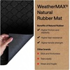 image:imageGORILLA GRIP WeatherMAX Door Mat Indoor Outdoor Use 29x17 Gray DiamondBlack Quatrefoil