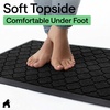 image:imageGORILLA GRIP WeatherMAX Door Mat Indoor Outdoor Use 29x17 Gray DiamondBlack Quatrefoil
