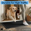 image:imageGORILLA GRIP WeatherMAX Door Mat Indoor Outdoor Use 29x17 Gray DiamondBlack Stripe