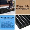 image:imageGORILLA GRIP WeatherMAX Door Mat Indoor Outdoor Use 29x17 Gray DiamondBlack Stripe