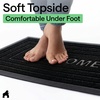 image:imageGORILLA GRIP WeatherMAX Door Mat Indoor Outdoor Use 29x17 Gray DiamondBlack Welcome