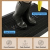 image:imageGORILLA GRIP WeatherMAX Door Mat Indoor Outdoor Use 29x17 Gray DiamondBlack Welcome