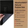 image:imageGORILLA GRIP WeatherMAX Door Mat Indoor Outdoor Use 29x17 Gray DiamondBlack Welcome