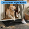 image:imageGORILLA GRIP WeatherMAX Door Mat Indoor Outdoor Use 29x17 Gray DiamondBlack Welcome