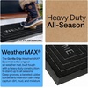 image:imageGORILLA GRIP WeatherMAX Door Mat Indoor Outdoor Use 29x17 Gray DiamondBlack Welcome