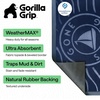 image:imageGORILLA GRIP WeatherMAX Door Mat Indoor Outdoor Use 29x17 Gray DiamondBlue Gone Sailing