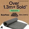 image:imageGORILLA GRIP WeatherMAX Door Mat Indoor Outdoor Use 29x17 Gray DiamondCharcoal Chev
