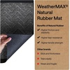 image:imageGORILLA GRIP WeatherMAX Door Mat Indoor Outdoor Use 29x17 Gray DiamondCharcoal Chev