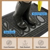 image:imageGORILLA GRIP WeatherMAX Door Mat Indoor Outdoor Use 29x17 Gray DiamondCharcoal Hello
