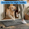 image:imageGORILLA GRIP WeatherMAX Door Mat Indoor Outdoor Use 29x17 Gray DiamondCharcoal Hello