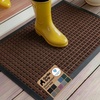 image:imageGORILLA GRIP WeatherMAX Door Mat Indoor Outdoor Use 29x17 Gray DiamondCoffee Squares