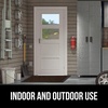 image:imageGORILLA GRIP WeatherMAX Door Mat Indoor Outdoor Use 29x17 Gray DiamondDark Brown Pebble