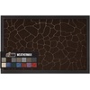 image:imageGORILLA GRIP WeatherMAX Door Mat Indoor Outdoor Use 29x17 Gray DiamondDark Brown Pebble