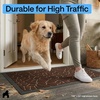 image:imageGORILLA GRIP WeatherMAX Door Mat Indoor Outdoor Use 29x17 Gray DiamondDark Brown Pebble