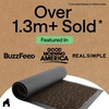 image:imageGORILLA GRIP WeatherMAX Door Mat Indoor Outdoor Use 29x17 Gray DiamondDark Brown Pebble