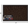 image:imageGORILLA GRIP WeatherMAX Door Mat Indoor Outdoor Use 29x17 Gray DiamondDark Brown Pebble