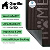 image:imageGORILLA GRIP WeatherMAX Door Mat Indoor Outdoor Use 29x17 Gray DiamondEspresso Home Paw