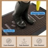 image:imageGORILLA GRIP WeatherMAX Door Mat Indoor Outdoor Use 29x17 Gray DiamondEspresso Home Paw