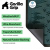 image:imageGORILLA GRIP WeatherMAX Door Mat Indoor Outdoor Use 29x17 Gray DiamondEvergreen Snowscape