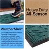 image:imageGORILLA GRIP WeatherMAX Door Mat Indoor Outdoor Use 29x17 Gray DiamondEvergreen Snowscape
