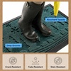 image:imageGORILLA GRIP WeatherMAX Door Mat Indoor Outdoor Use 29x17 Gray DiamondEvergreen Snowscape