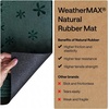 image:imageGORILLA GRIP WeatherMAX Door Mat Indoor Outdoor Use 29x17 Gray DiamondEvergreen Snowscape