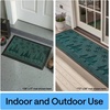 image:imageGORILLA GRIP WeatherMAX Door Mat Indoor Outdoor Use 29x17 Gray DiamondEvergreen Snowscape