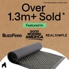 image:imageGORILLA GRIP WeatherMAX Door Mat Indoor Outdoor Use 29x17 Gray DiamondGray Diamond