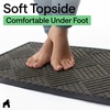image:imageGORILLA GRIP WeatherMAX Door Mat Indoor Outdoor Use 29x17 Gray DiamondGray Diamond