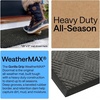 image:imageGORILLA GRIP WeatherMAX Door Mat Indoor Outdoor Use 29x17 Gray DiamondGray Diamond