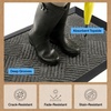 image:imageGORILLA GRIP WeatherMAX Door Mat Indoor Outdoor Use 29x17 Gray DiamondGray Diamond