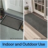 image:imageGORILLA GRIP WeatherMAX Door Mat Indoor Outdoor Use 29x17 Gray DiamondGray Diamond