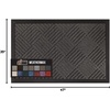 image:imageGORILLA GRIP WeatherMAX Door Mat Indoor Outdoor Use 29x17 Gray DiamondGray Diamond