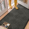 image:imageGORILLA GRIP WeatherMAX Door Mat Indoor Outdoor Use 29x17 Gray DiamondGray Diamond
