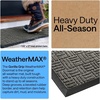 image:imageGORILLA GRIP WeatherMAX Door Mat Indoor Outdoor Use 29x17 Gray DiamondGray Maze